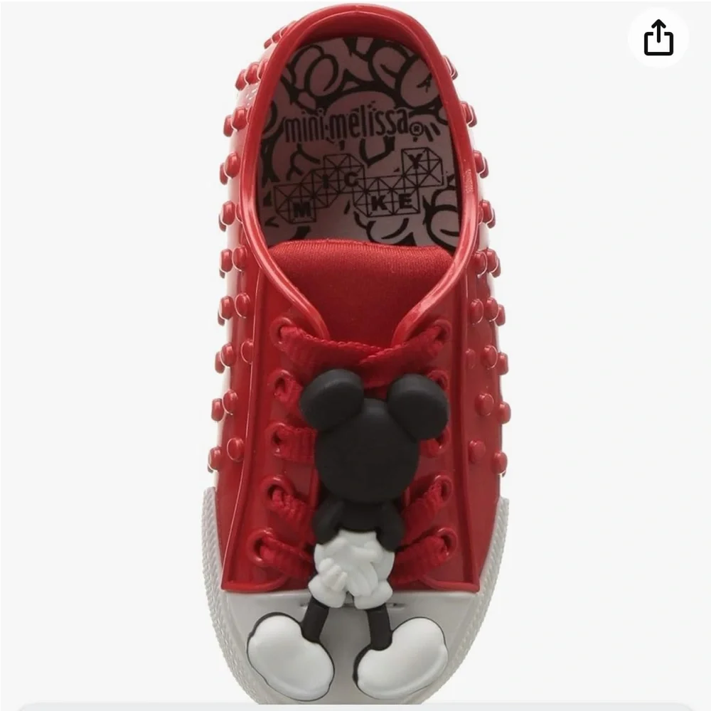 Mini Mellisa Polibolha Disney Mickey Mouse Red Bubbled Sneakers size 10 - Picture 12 of 13